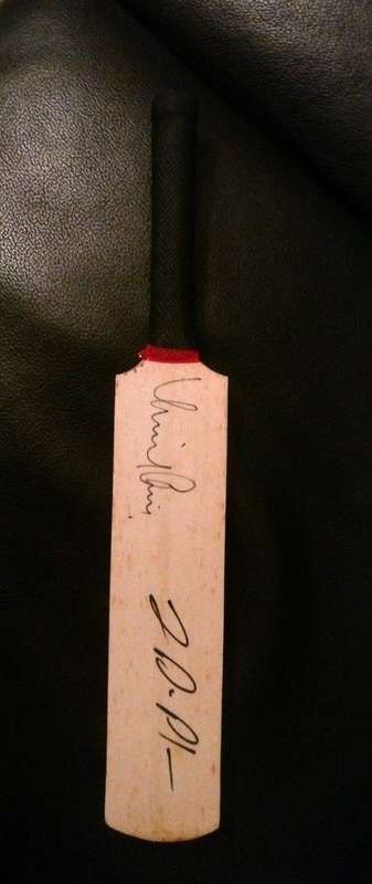 Signed Cricket bat