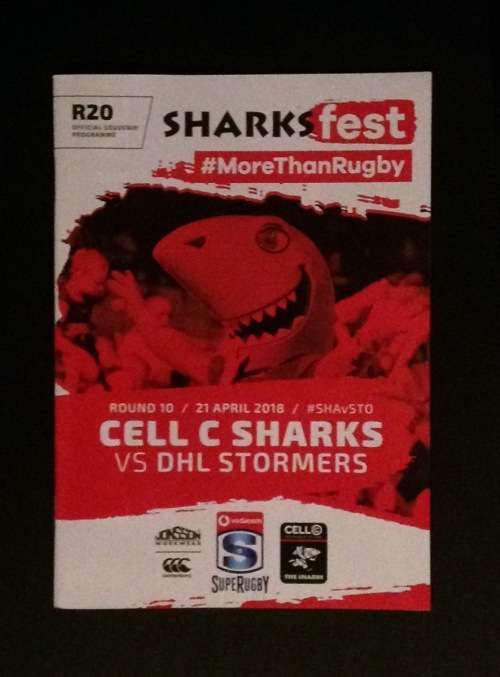 Sharks v WP rugby programme (2018)