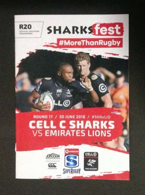 Sharks v WP rugby programme (2018)