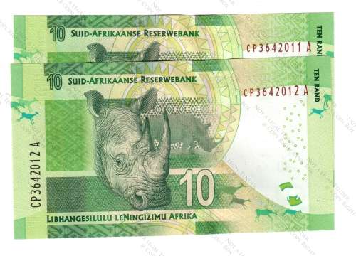 Gill Marcus 3rd Issue, 2 x UNC`s,  CP3642012 and 11 A