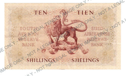 MH de Kock 3rd Issue, 10 shillings 1957 EF+
