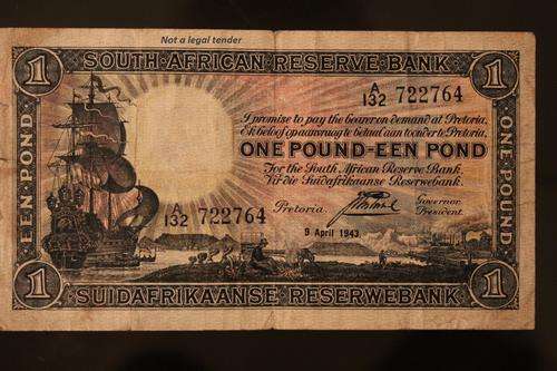 1 Pound <  J Postmus > Only Issue > 9 Apl 1943 > E/A