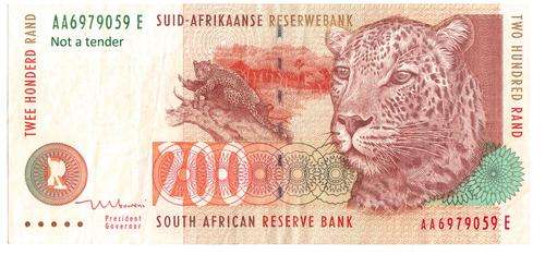 R 200 < TT. Mboweni > First Issue > AA 6979059 E > EF++