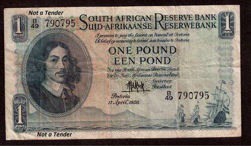 1 Pound < MH de Kock > Second Issue > A/E > B49 790795