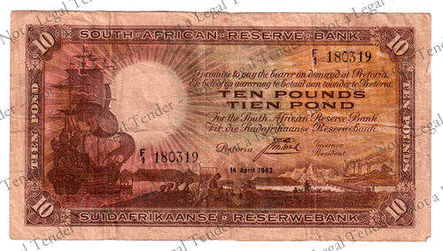 J Postmus ~ 10 Ponds ~ Only Issue ~ 14 April 1943