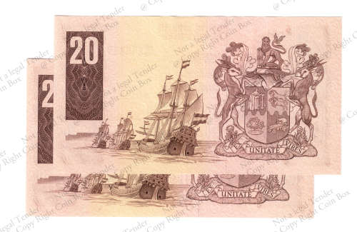 GPC de Kock, 3rd Issue, R20 , 2x Consecutive # D579 285147 - 48,