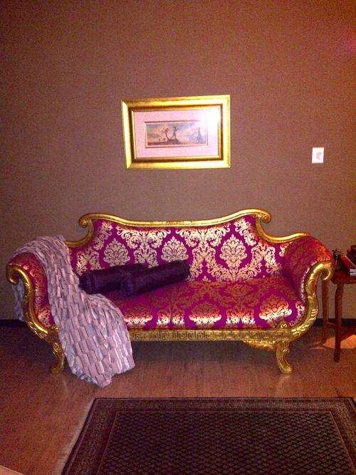 Stunning French Sofa - Amazing ecclectic piece with authentic french frame