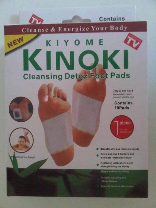 KIYOME KINOKI DETOX FOOT PADS. WOW WHAT A GREAT PRICE!!!!!!!! R15.00 PER PACK OF 10.