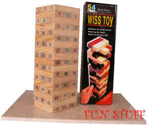 48 PCE Wiss Wooden Stacking Game. AwESoMe = LOTS OF fun for the whole family !!!