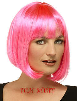 FUN & WACKY PARTY WIGS. ANY COLOUR, BOB, SHORT, LONG, STRAIGHT, CURLY YOU CHOOSE !!!