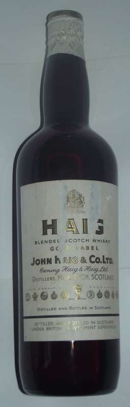 Haig Blended Scotch Whisky ; Gold lable Distillers Markinch ,Scotland in felt box