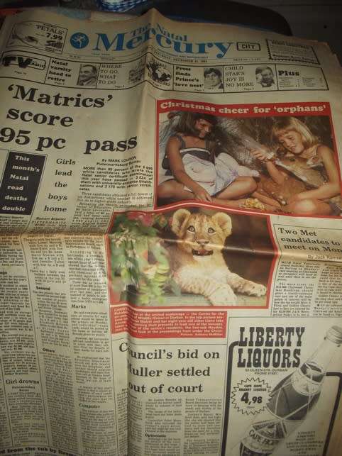 Old newspapers from the 1935 to the 2001 incl 9/11