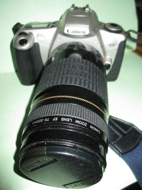 Canon eos 300 Camera with 75-300mm lense