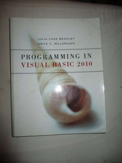 Progamming  in Visual Basic  2010