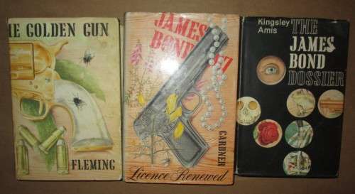 James Bond First Edition Books  x 3