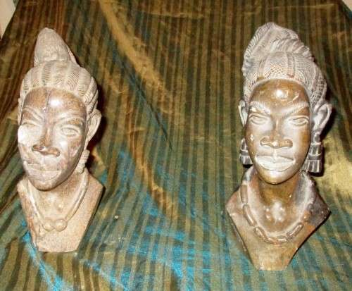 Pair of Soap stone Statues