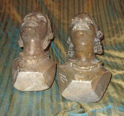Pair of Soap stone Statues