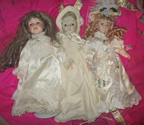 Porcelain Dolls x 3