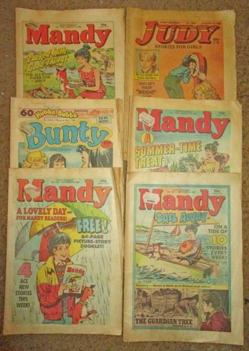 Mandy , Bunty , Judy Comics 1989 x 6