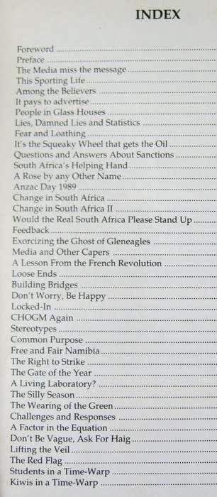 David Tothill`s South African Opinion