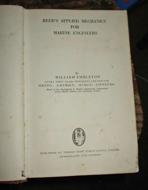 Mechanics for Marine Engineers 1962