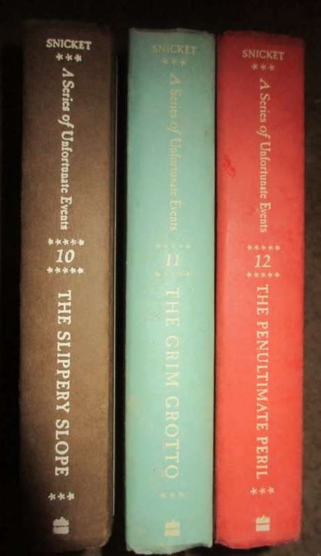A series of Unfortunate Events Books 10 , 11, 12