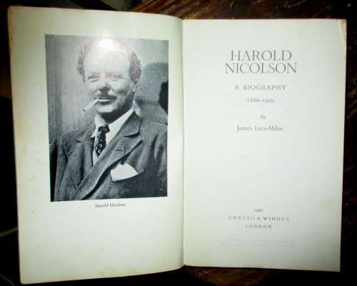 Harold Nicolson . A biography 1886  1929 Vol 1