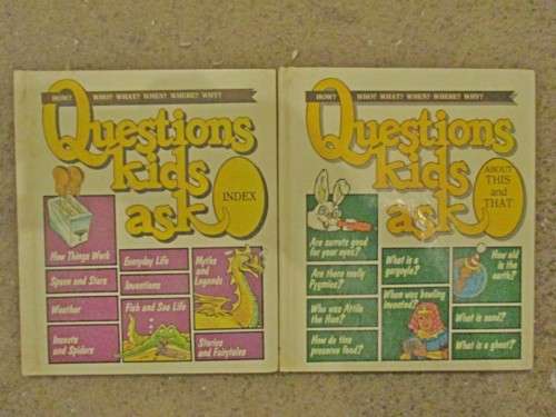 Questions Kids Ask . Mini Encyclopaedia 1-25 [ 2 missing ]