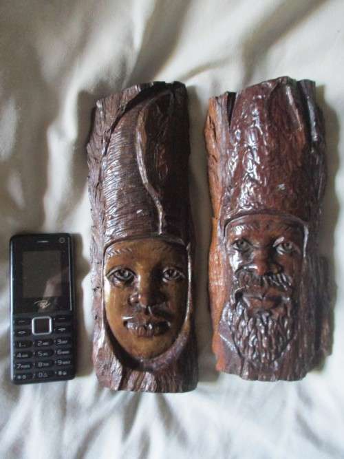 Pair of Fine Wood carvings