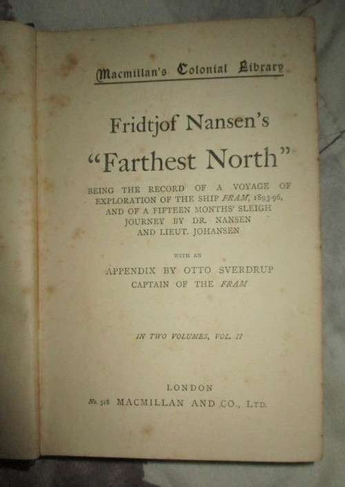 FARTHEST NORTH volumes 1 and 2 . 1897