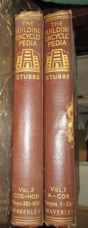The Building Encyclopedia vol 1 and 2 circa 1937