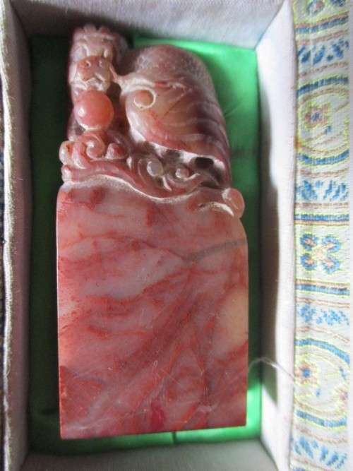 2 Miniature Jade Dragon and Horse Pieces