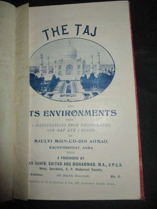 THE TAJ AND ITS ENVIRONMENTS  1924