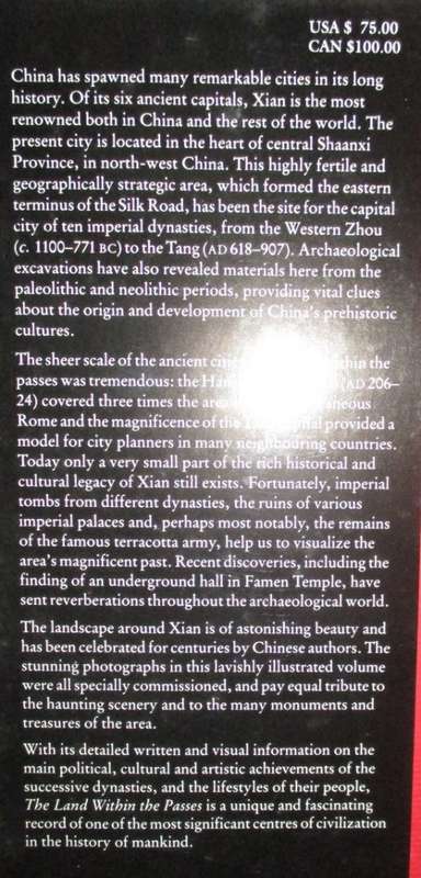 The Land within the Passes . A History of Xian