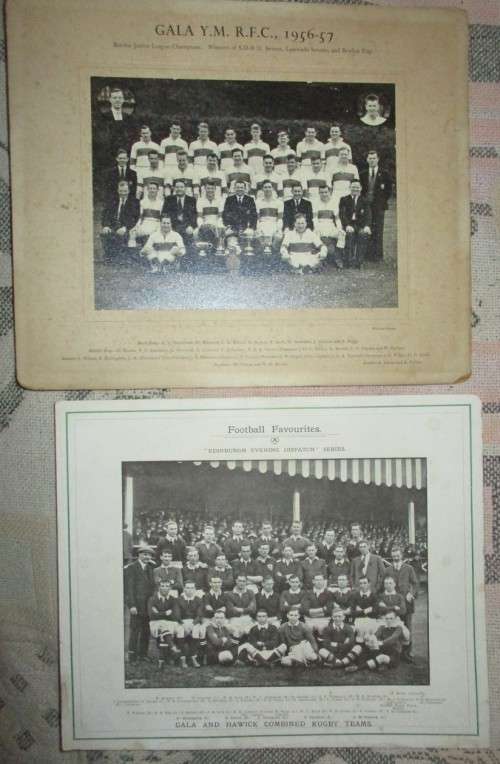 2 Old Football Team Photographs from the 1950s