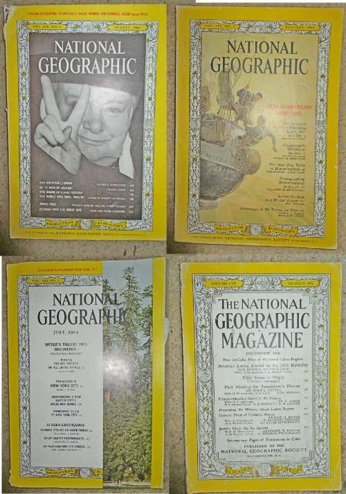 Old National Geographic x8