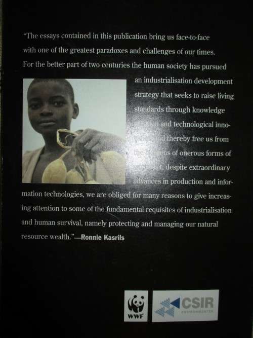 Towards a just South Africa . The political Economy of natural Resource Wealth