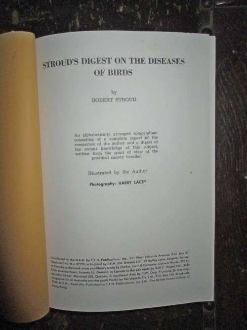 Stroud`s Digest on the Diseases of Birds  1964