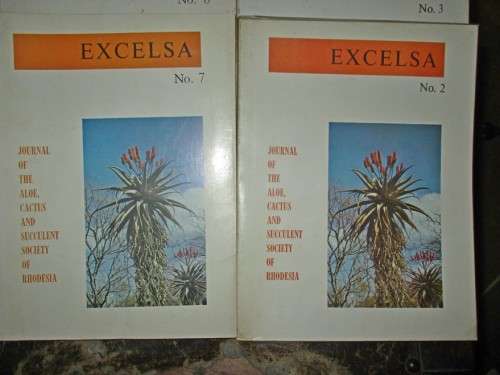 Excelsa No.1 to 10 Journal Of The Aloe, Cactus & Succulent Society Of Rhodesia