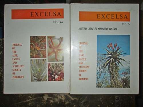 Excelsa No.1 to 10 Journal Of The Aloe, Cactus & Succulent Society Of Rhodesia