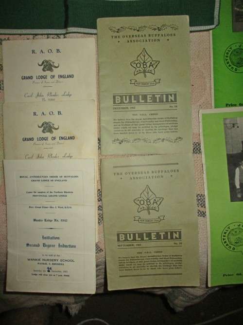 Certificate Royal Antediluvian Order Of Buffaloes Grand Lodge Of England and other similar related i