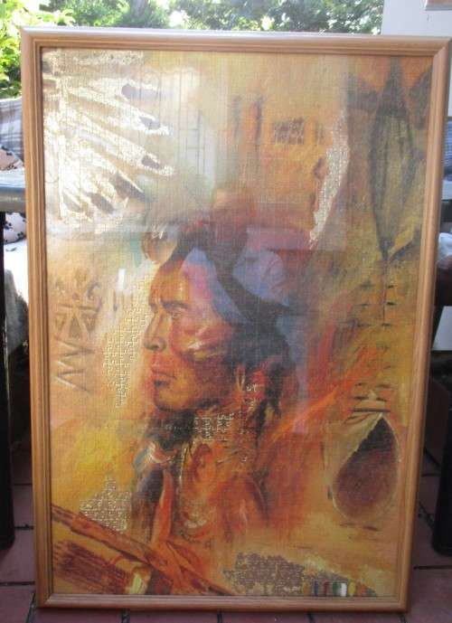 Red Indian Picture Puzzles x 2