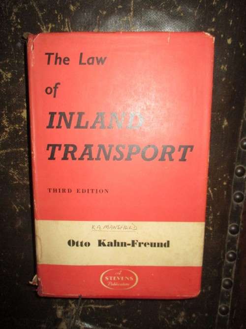 The Law of Carriage By Inland Transport 1965