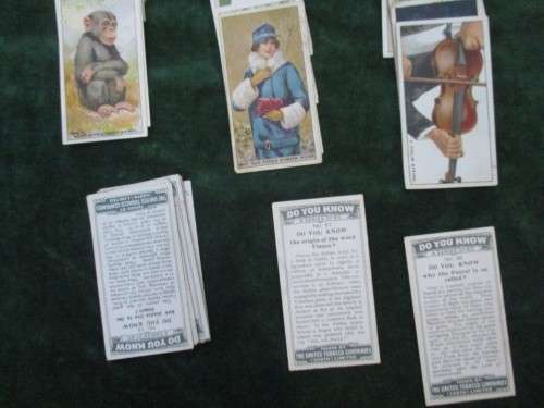 Collectors Cigarette Cards