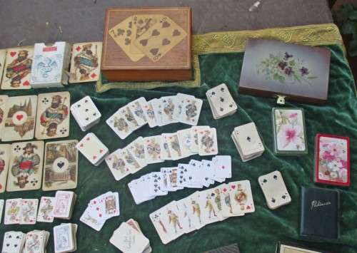 Collectable Playing Cards and  2 card boxes