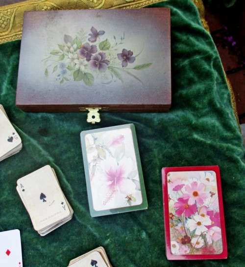 Collectable Playing Cards and  2 card boxes