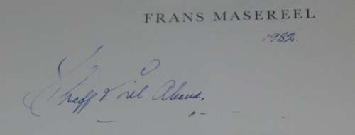 Frans Masereel  signed by Roger Avermaete