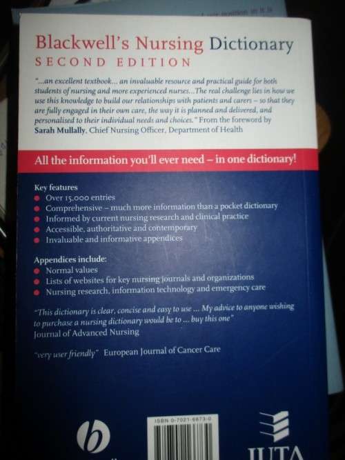 Blackwells Nursing Dictionary 2nd Ed