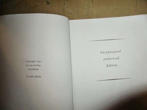 Lady Chatterley`s Lover. Unexpurgated authorized edition