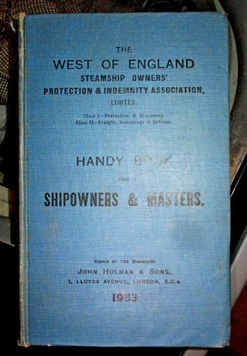 A Handy Book for Shipowners and Masters 1953